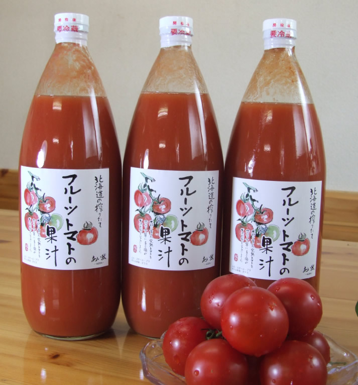 画像: フルーツトマトの果汁 　1000ｍｌ【３本入り】